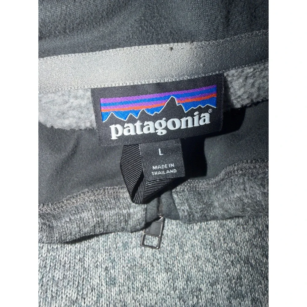 Patagonia Pullover Gray Better Sweater 1/4 Zip 25523 Nickel Forge Grey L